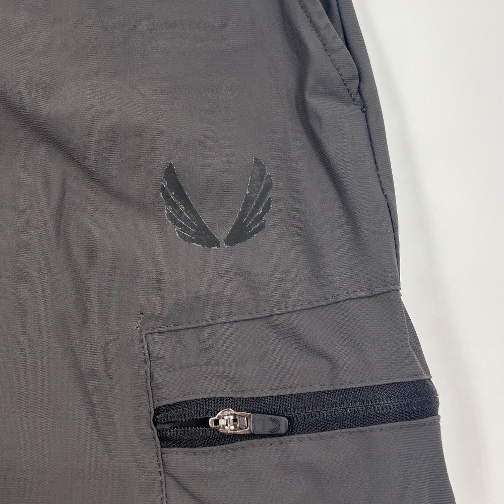 ASRV Men's XL DSG -0656 Nylon Technical Cargo Training Grey Zipper Joggers Pants - Picture 5 of 8